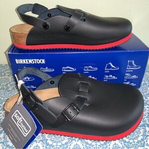 Birkenstock Kay Clog EU 39 Soft Footbed Super Grip Sole Black